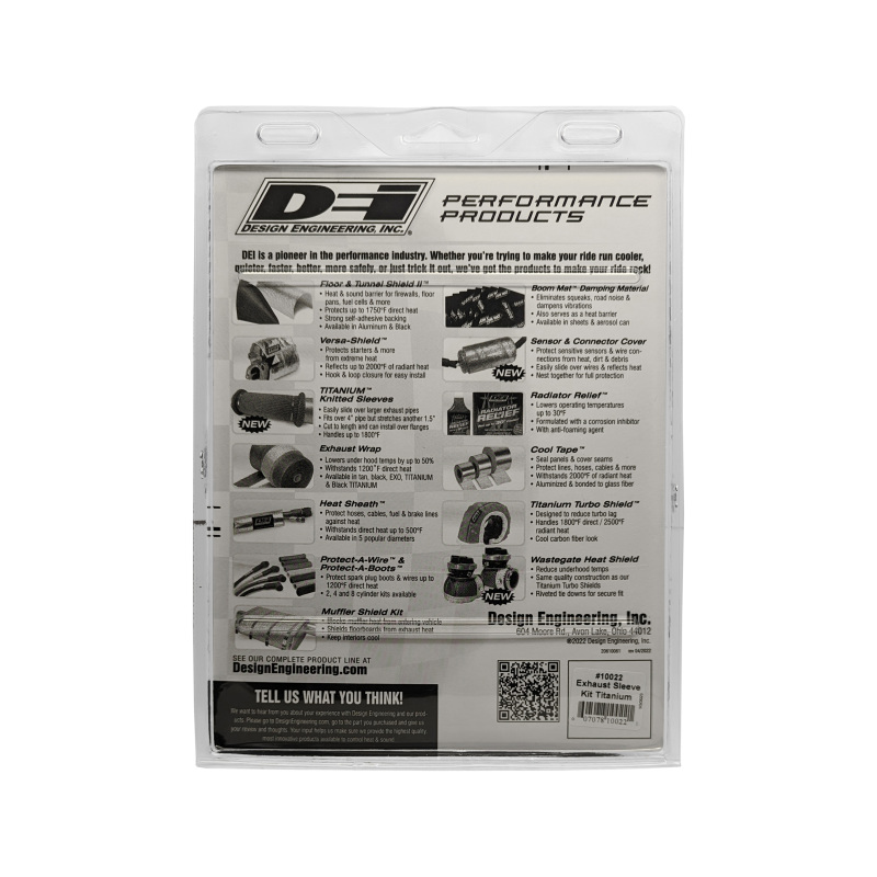 DEI 10022 Powersport Exhaust Sleeve Kit - Titanium - Image 5