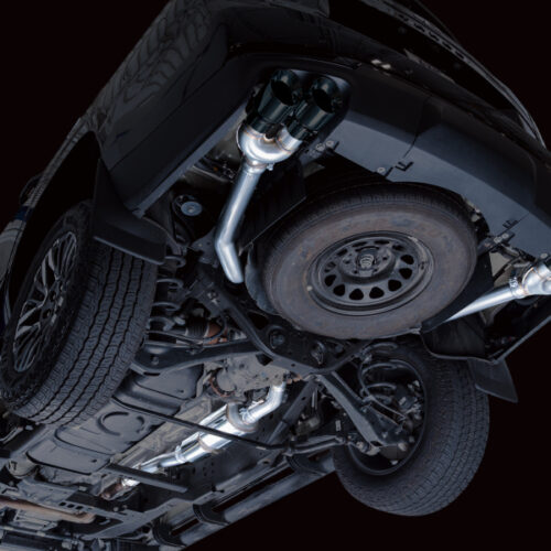 AWE Tuning 2021+ GMC Suburban/Yukon XL 5.3L 0FG Split Rear Exit Catback - Quad Diamond Blk Tips - Image 4