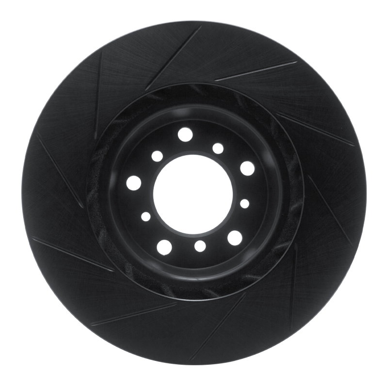 R1 Concepts for 01-06 BMW M3 Left Front Slotted Black Brake Rotor - Image 6