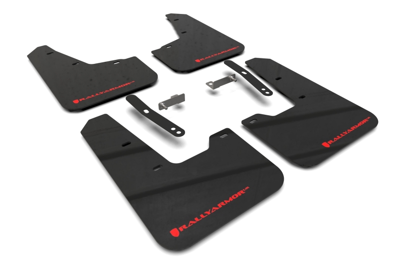 Rally Armor 23-25 Kia Niro SG2 Black UR Mud Flap Red Logo