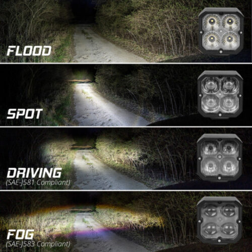 Alternative view of XKGlow XKmax RGBW Addressable Cube Light - Driving Beam