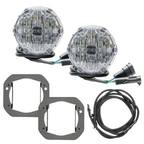 Nacho Lighting Jeep JL/JT Nacho SAE Only White Plug N Play Fog Light Kit (Bumper Kit) - Image 2