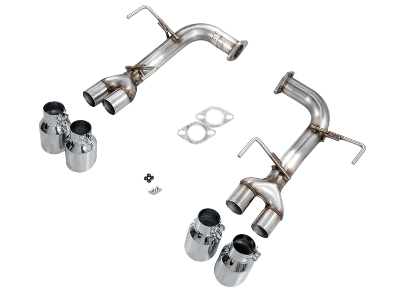 AWE Tuning Track Edition Axle-Back Exhaust - Chrome Silver Tips for 22-25 Subaru VB WRX - Image 6