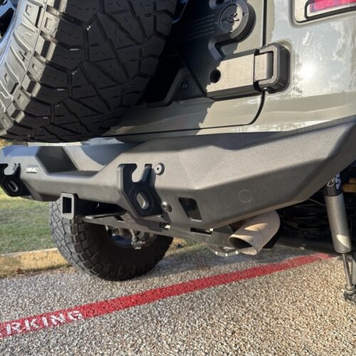 Rival 2018-2026 Jeep Wrangler JL Rear Aluminum Stubby Bumper - Image 6