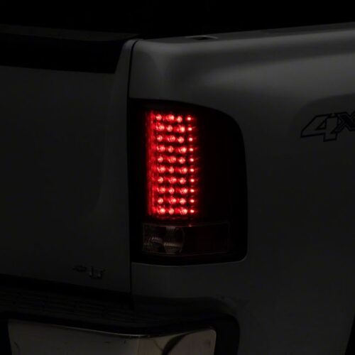 Raxiom for 2007-2013 Chevrolet Silverado 1500 LED Tail Lights- Black Housing (Clear Lens) - Image 4