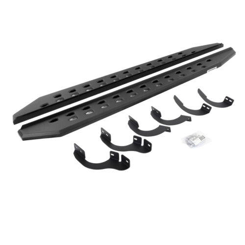 Go Rhino 69442568SPC 14-22 Toyota 4Runner (No Ltd/Nghtshd) RB20 Slim Running Boards Kit (w/Brackets) - Tex. Blk