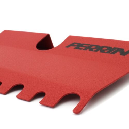 PERRIN 15-21 Subaru WRX/STI Radiator Shroud (Without OEM Intake Scoop) - Red - Image 4