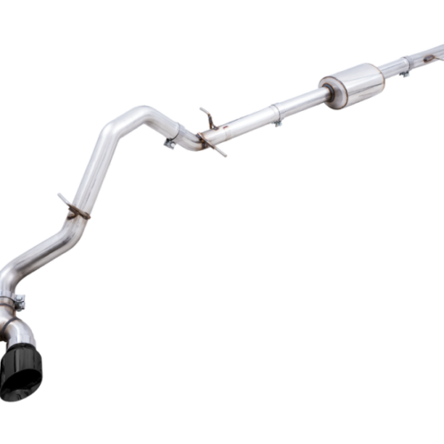 AWE Tuning 4th Gen GM 1500 5.3L 0FG Cat-Back Dual Side Exit (Flat Bumper) - Diamond Tips