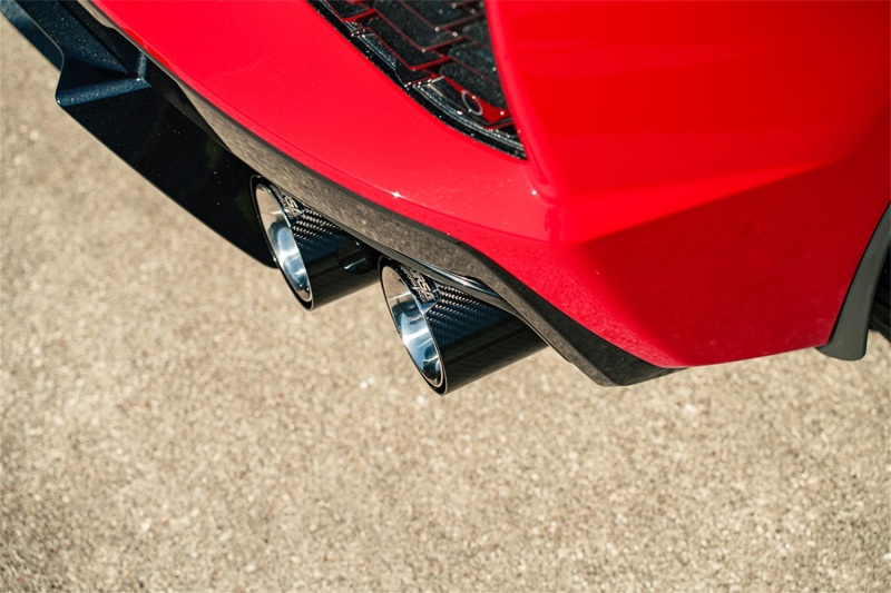 Corsa 2020-25 Chevrolet Corvette C8 RWD 4.5in Carbon Fiber Polished Tip Kit (For Corsa Exhaust Only) - Image 5
