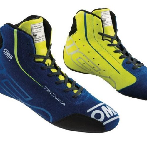 OMP TECNICA SHOES my2025 FIA 8856-2018 NAVY BLUE / CYAN SZ 46