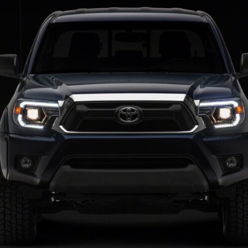 Raxiom for 2012-2015 Toyota Tacoma Axial Series Switchback Projector Headlights- Chrome- Clear Lens - Image 4
