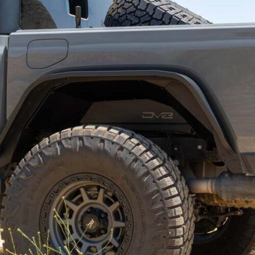 DV8 Offroad 20-24 Jeep Gladiator JT Rear Inner Fender Liners - Satin Black - Image 5