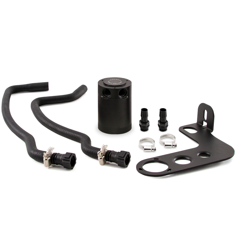 Mishimoto Baffled Oil Catch Can Kit - Black for 10-15 Chevrolet Camaro SS