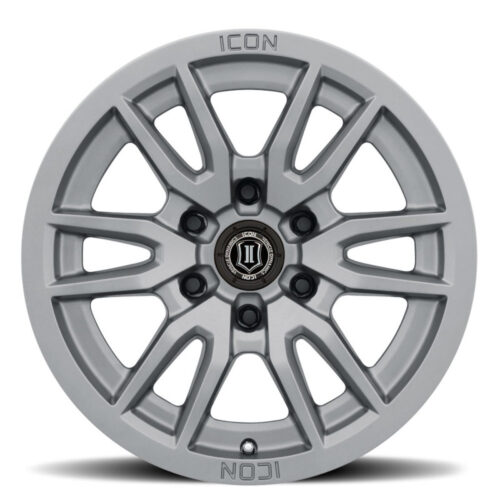 ICON 2417858347TT Vector 6 17x8.5 6x5.5 0mm Offset 4.75in BS 106.1mm Bore Titanium Wheel - Image 2