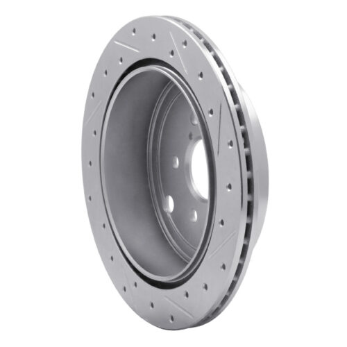 R1 Concepts for 10-25 Scion FR-S Rear Left Drilled & Slotted Silver Brake Rotor - Image 4