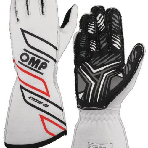 OMP One-S Gloves Black - Size M (Fia 8556-2018)