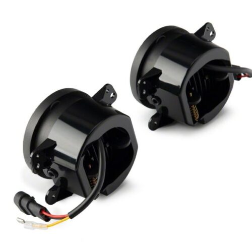 Raxiom for 2007-2018 Jeep Wrangler JK Axial Series 4-In LED Fog Lights- Clear - Image 5