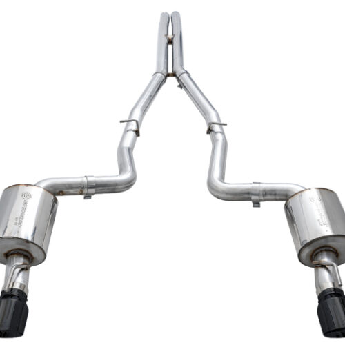 AWE Tuning Touring Edition Exhaust - Diamond Blk Tips for 2015+ Dodge Charger 6.4L/6.2L Non-Resonated