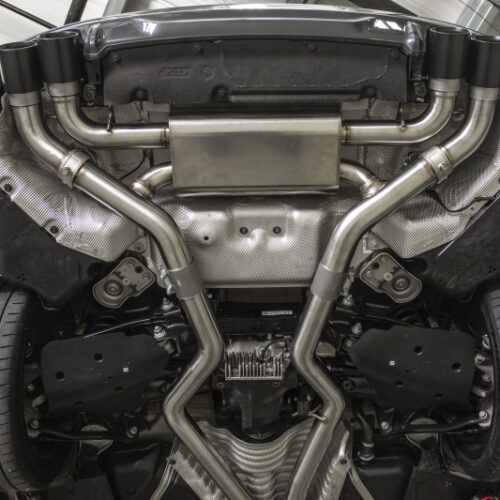 Alternative view of Dinan for 20-24 BMW M340i/M440i (G20/G22/G23/G26) Free Flow Axleback Exhaust System - Black Tips