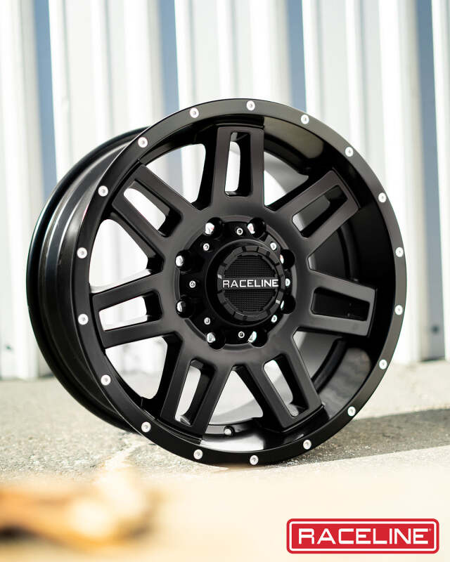 Raceline 931B Injector 16x8in / 8x165.1 BP / 0mm Offset / 125.2mm Bore - Satin Black Wheel - Image 7