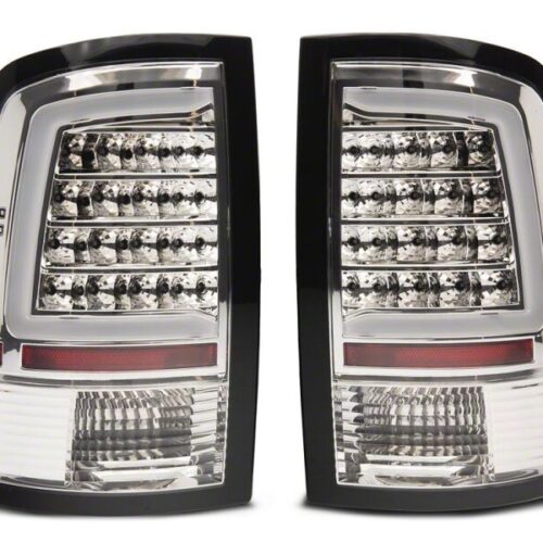 Raxiom for 2009-2018 Dodge RAM 1500 Axial Series LED Tail Lights- Chrome Housing- Clear Lens - Image 3