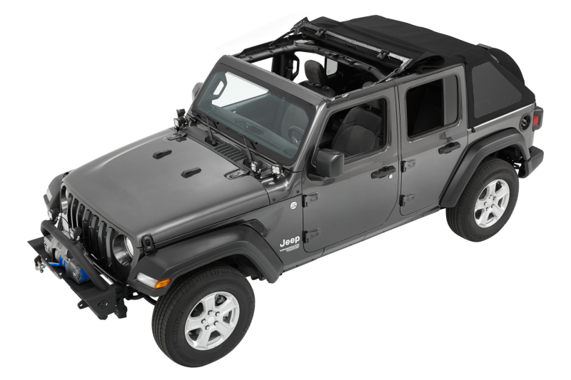 Bestop 18-26 Jeep Wrangler JL 4-Door Trektop (Black Diamond) - Image 7