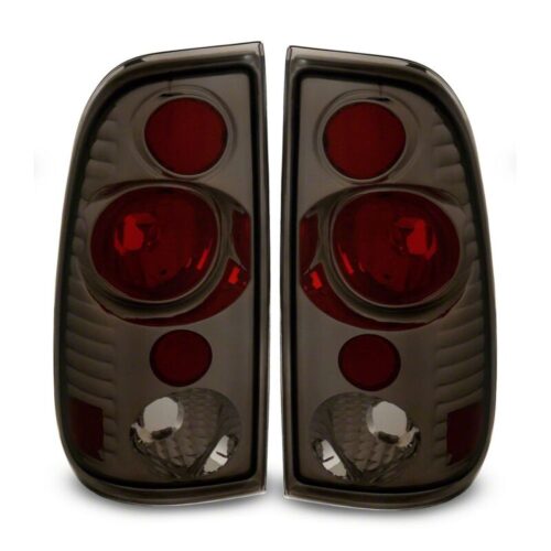 Raxiom for 1997-2003 Ford F-150 Styleside Axial Series Version 2 Tail Lights- Black Housing- Smoked Lens