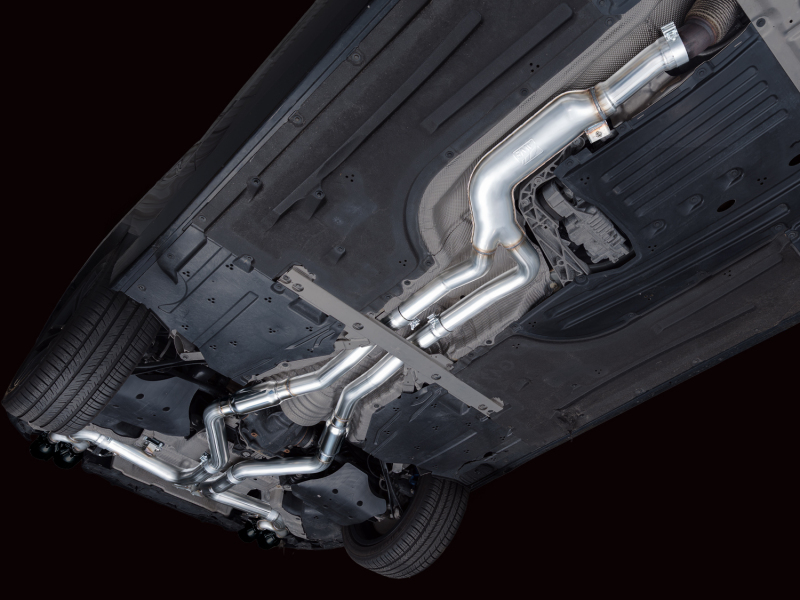 AWE Tuning Track Edition Exhaust - Diamond Black Tips for 22-26 BMW M240i (G42) - Image 4