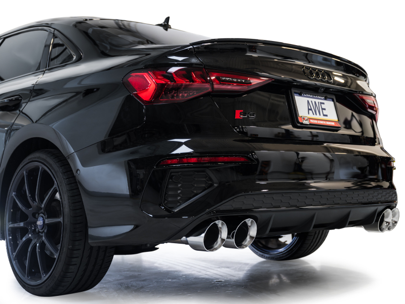 AWE Tuning Touring Edition Exhaust - Chrome Silver Tips for 22-24 Audi 8Y S3 - Image 4