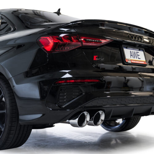 AWE Tuning Track Edition Exhaust - Chrome Silver Tips for 22-24 Audi 8Y S3 - Image 5