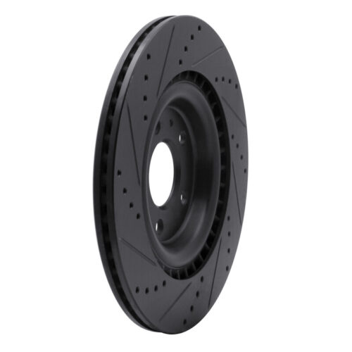 DFC 08-25 Audi SQ5 Sportback Rear Right Drilled & Slotted Black Brake Rotor - Image 4