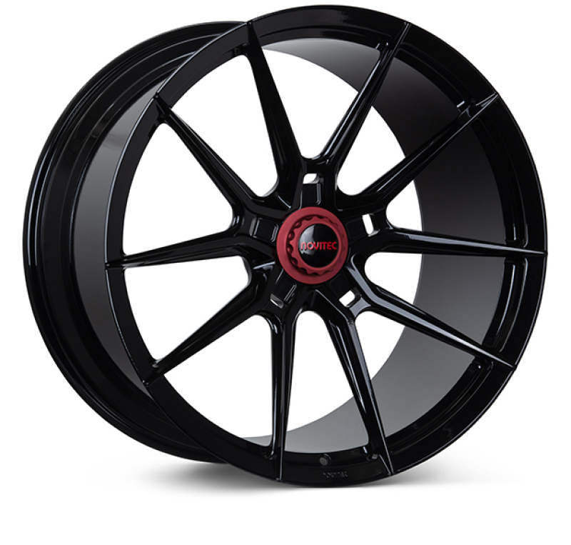 Vossen x Novitec NF10 22x12in - 5x114.3 BP - ET33 - Gloss Black Ferrari 488 / F8 Rear Wheel - Image 6