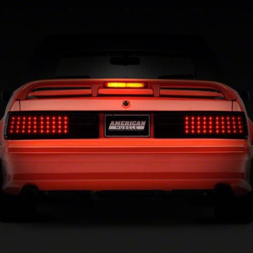 Raxiom for 1987-1993 Ford Mustang Axial Series Smoked LED Tail Lights - Image 3