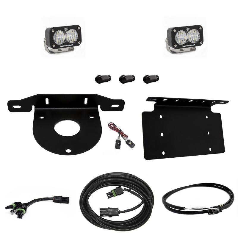 Baja Designs for 2021+ Ford Bronco Dual S1 Sport W/C Reverse Kit w/Lic Plate w/Upfitter - Image 2