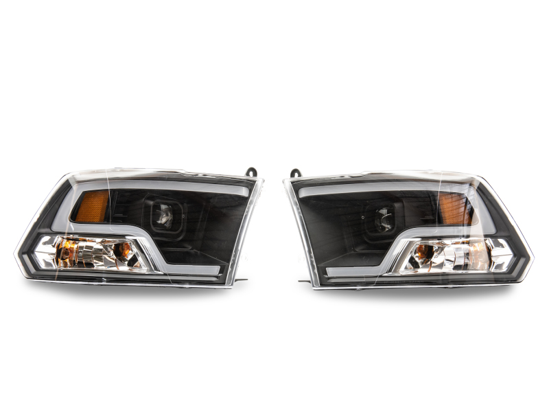Raxiom for 2009-2018 RAM 1500 LED Halo Projector Headlights- Black Housing (Clear Lens) - Image 4
