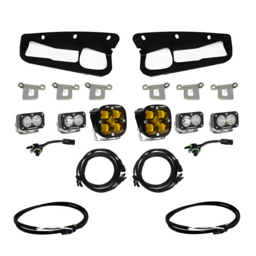 Alternative view of Baja Designs for 2021+ Ford Bronco Amber SAE Fog Pocket Kit w/Upfitter