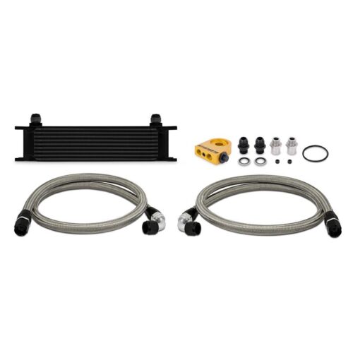 Mishimoto Universal Thermostatic 10 Row Oil Cooler Kit - Black - Image 3