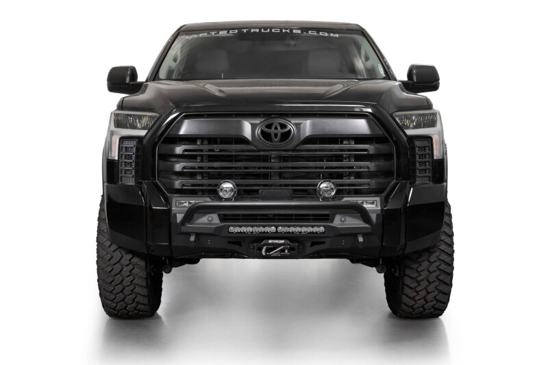 Addictive Desert Designs for 2022+ Toyota Tundra Stealth Center Mount Front Bumper w/ Top Hoop