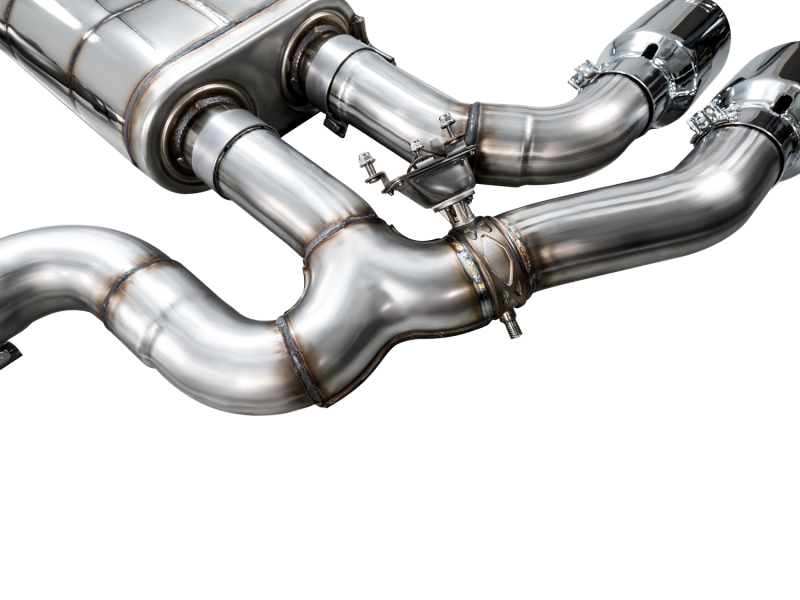 AWE Tuning SwitchPath Axle-Back Exhaust - Chrome Silver Tips for 20-25 BMW X3 M/M Comp (F97) AWD - Image 7