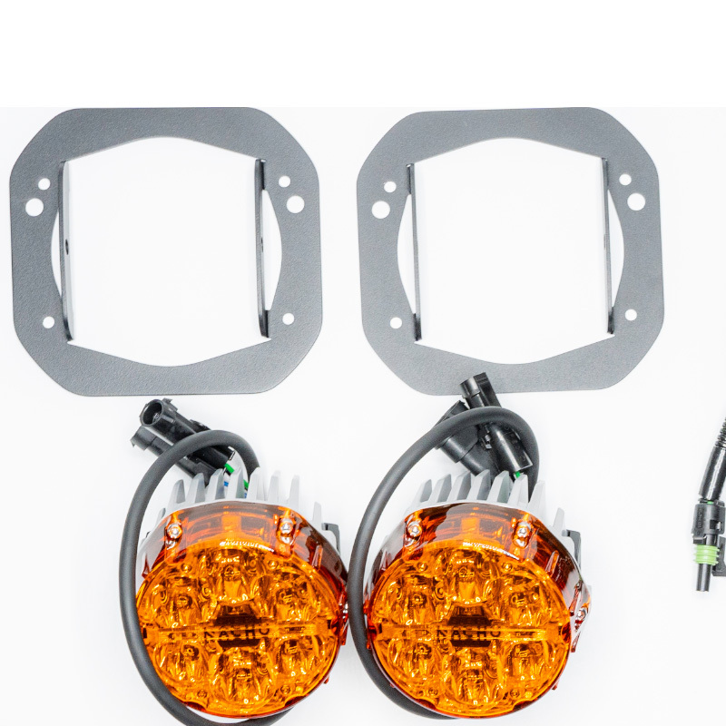 Nacho Lighting Jeep JL/JT Nacho SAE Only Plug N Play Fog Light Kit (Bumper Kit) - Amber - Image 4