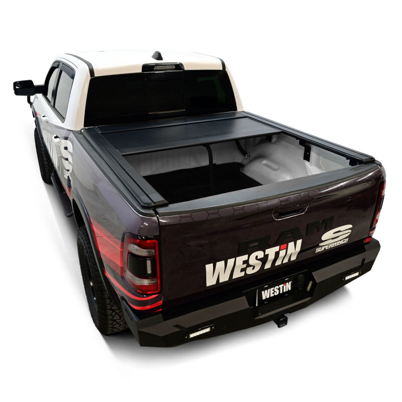 Westin 19-26 Ram 1500 (New Body)(Excl. RamBox) 5ft 7in Bed Manual Retractable Tonneau Cover - Black - Image 10