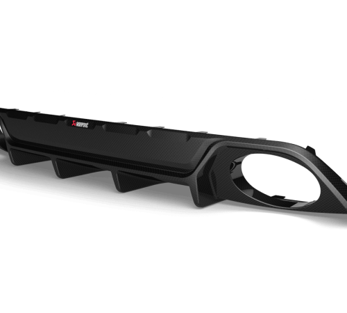 Alternative view of Akrapovic Rear Carbon Fiber Diffuser - High Gloss for 2021+ Audi RS 3 (8Y) Sportback / Sedan