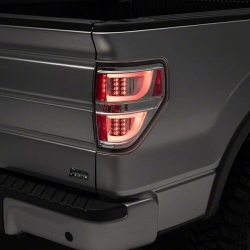 Raxiom for 2009-2014 Ford F-150 Styleside G2 LED Tail Lights- Chrome Housing- Clear Lens - Image 2