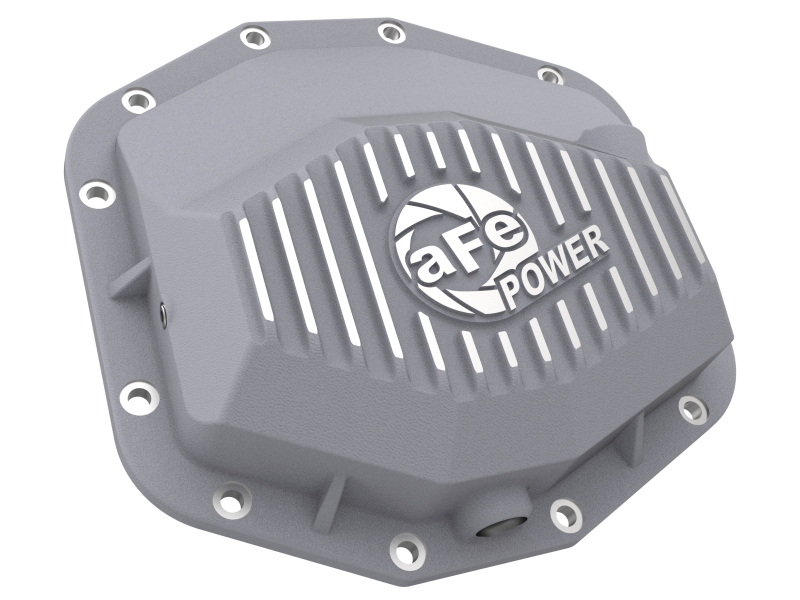 aFe Power 21-22 RAM 1500 TRX HEMI V8 6.2L(sc) Street Series Rear Differential Cover Raw w/ Machined Fins - Image 4