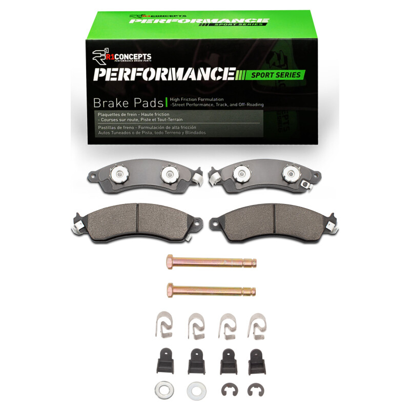 R1 1985-2004 Chevrolet Corvette Front R1 Performance Sport Pads & Hardware Kit