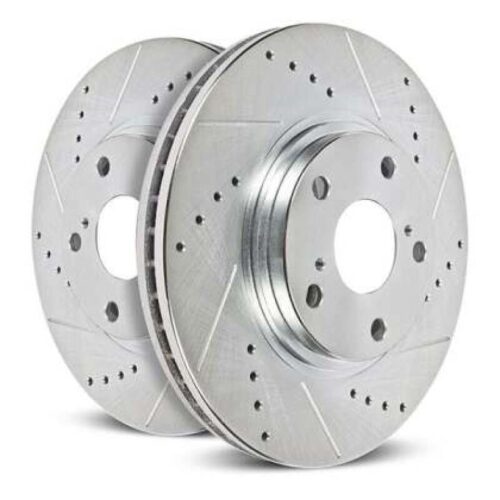 Power Stop 24-25 Ford Mustang Rear Drilled & Slotted Rotor (Pair)