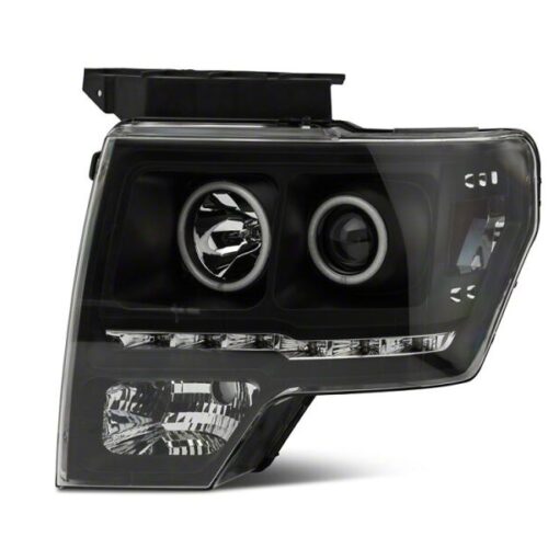 Raxiom for 2009-2014 Ford F-150 G2 Super White LED Halo Projector Headlights- Black Housing- Clear Lens - Image 10