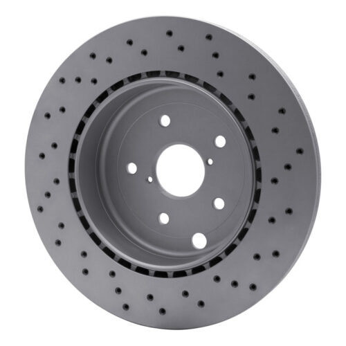 DFC 18-21 Subaru WRX STI Rear Drilled Hi-Carbon Alloy Geomet Coated Rotor - Image 4