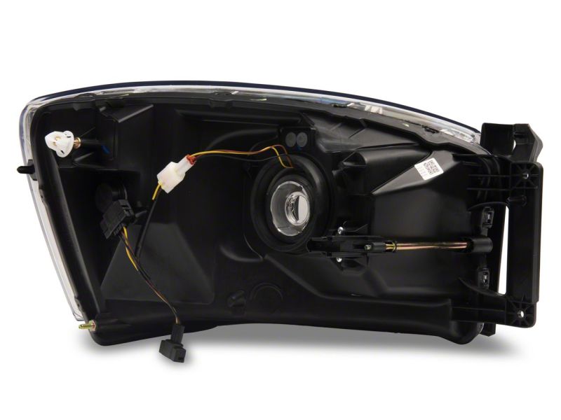Raxiom for 2006-2009 Dodge RAM 1500/2500/3500 Axial Headlights w/ SEQL LED Bar- Black Housing (Clear Lens) - Image 8
