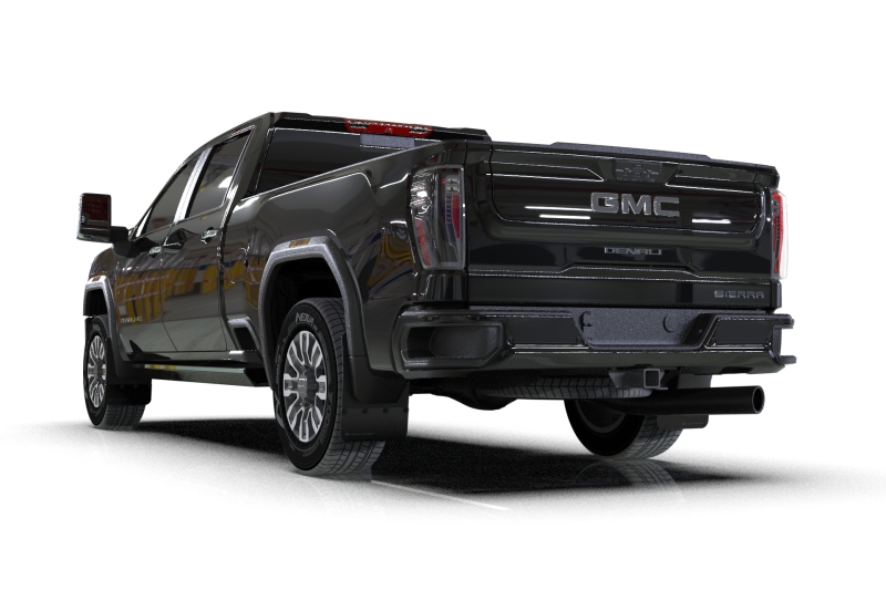 Rally Armor 20-26 GMC Sierra 2500/3500 HD Denali Black Mud Flap w/Metallic Black Logo - Image 2
